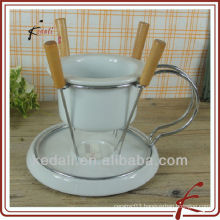 Ceramic chinese fondue set